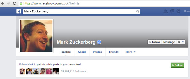 Mark Zuckerberg Facebook profile hacked